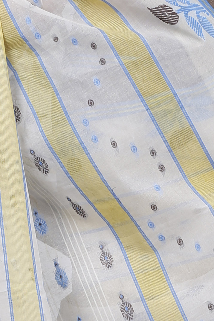 Brown Pure Cotton Udichi Tant Saree (1159)